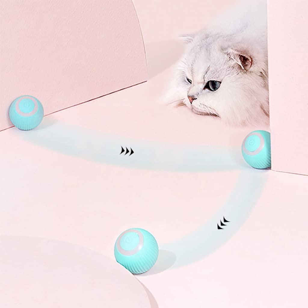 Smart LED 360° Rotating Cat Toy Ball – Keep Your Cat Active & Happy!