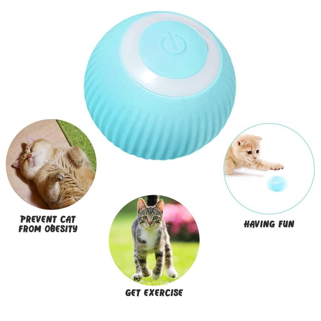 Smart LED 360° Rotating Cat Toy Ball – Keep Your Cat Active & Happy!