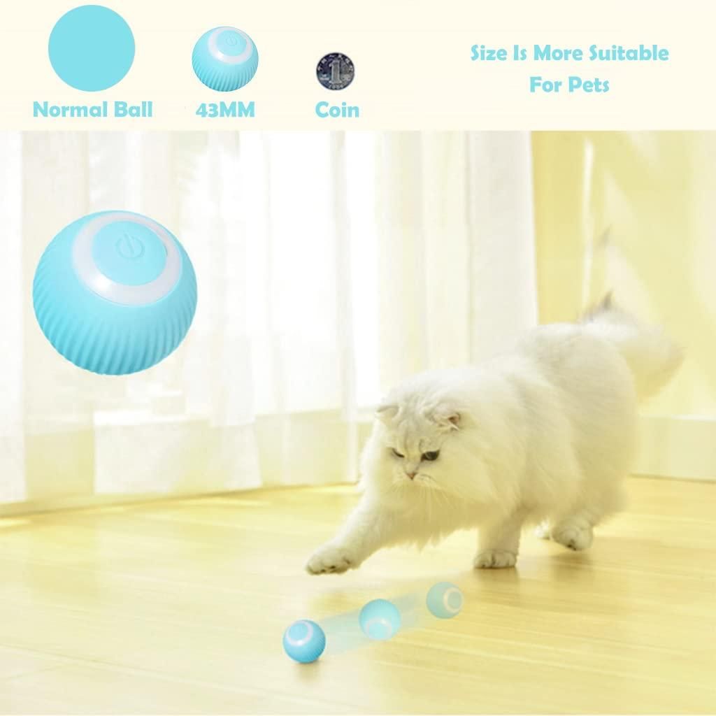 Smart LED 360° Rotating Cat Toy Ball – Keep Your Cat Active & Happy!