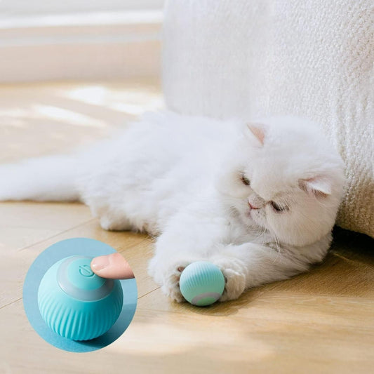 Smart LED 360° Rotating Cat Toy Ball – Keep Your Cat Active & Happy!