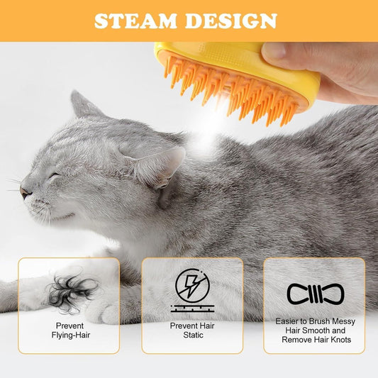 PawSpa Steaming Pet Hairbrush