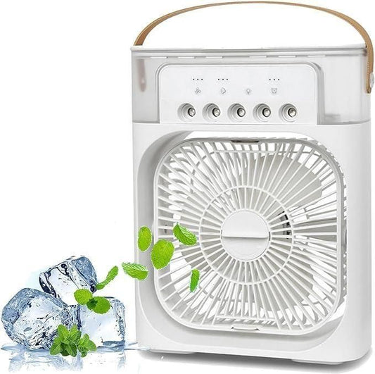 MistMate - Multifunction Water Spray Mist Fan – Portable USB Air Cooler, Humidifier & Fan