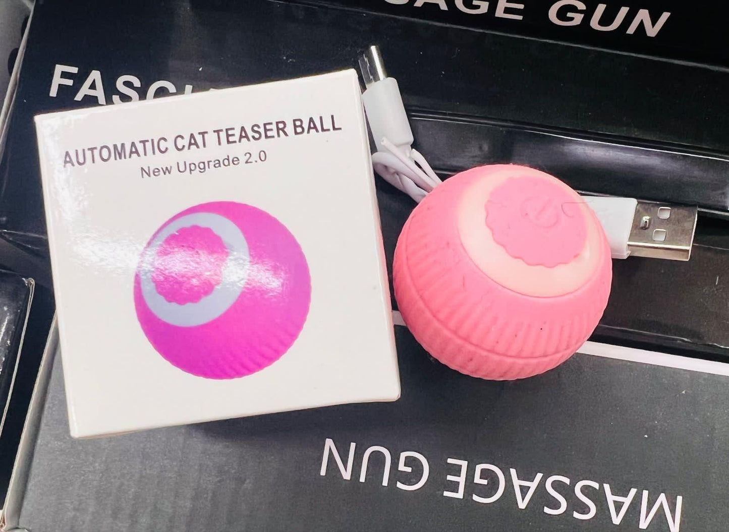 Smart LED 360° Rotating Cat Toy Ball – Keep Your Cat Active & Happy!